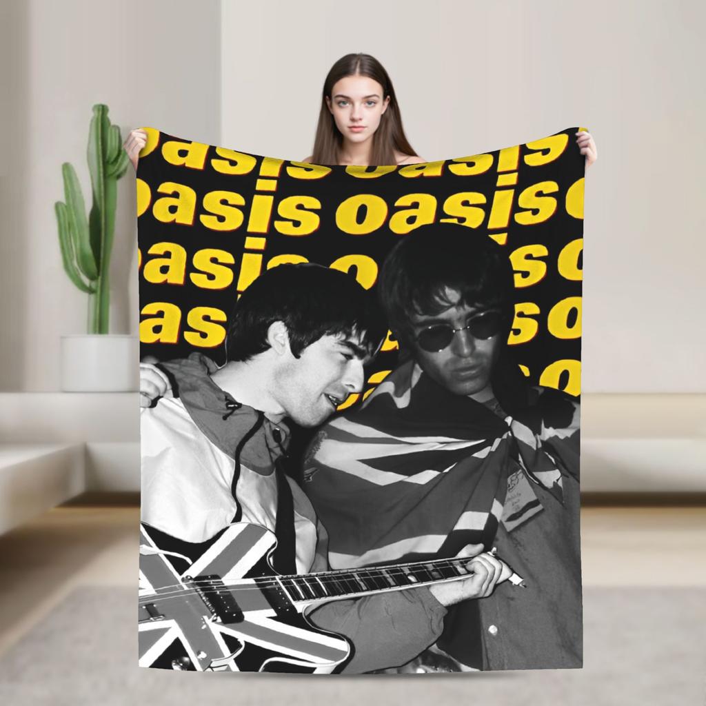 Ossis Band Warm Blankets Picnic Plush Throw Blanket Novelty Home Decor Flannel Bedspread Sofa Bed Cover
