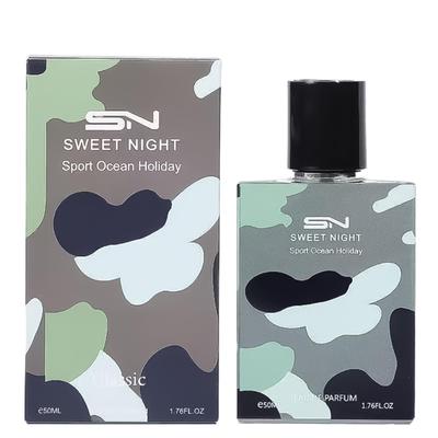 SWEET NIGHT Парфюмерная вода с Шалфеем 50 мл Океан, Бергамот, Шалфей, Стойкий аромат, Унисекс, Портативная, (01-D01-1)