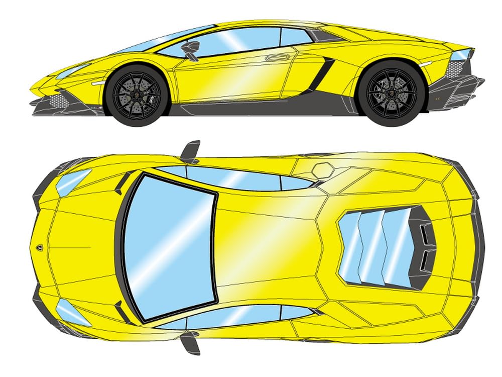 Макияж EIDOLON Lamborghini Aventador Шанхайский автосалон 2013 Giallo Maggio Готовое изделие Перепродажа 1/43 LP720-4 50-летие