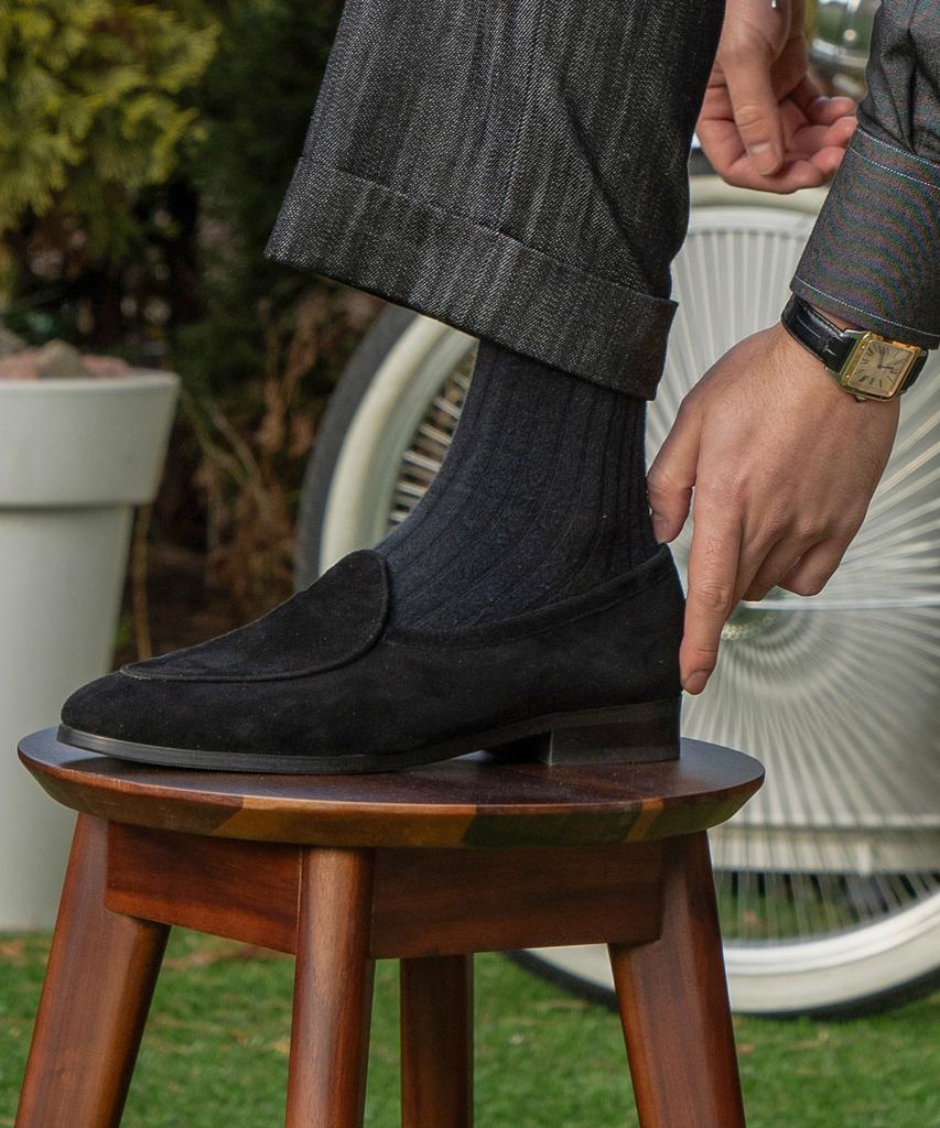 Allclassic Alc4400 Belgian Loafers_Black Suede