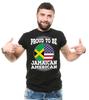Горжусь быть ямайско-американцем Футболка Ямайка Флаг США Футболка Ямайка Патриотическая футболка
