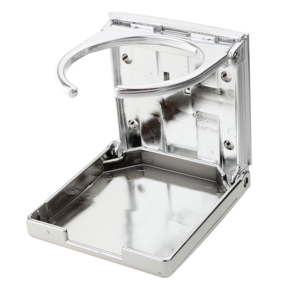 Folding Beverage Holder Easy Install Drink Cup Stand for Boat Yacht Car Truck RV Foosball Table