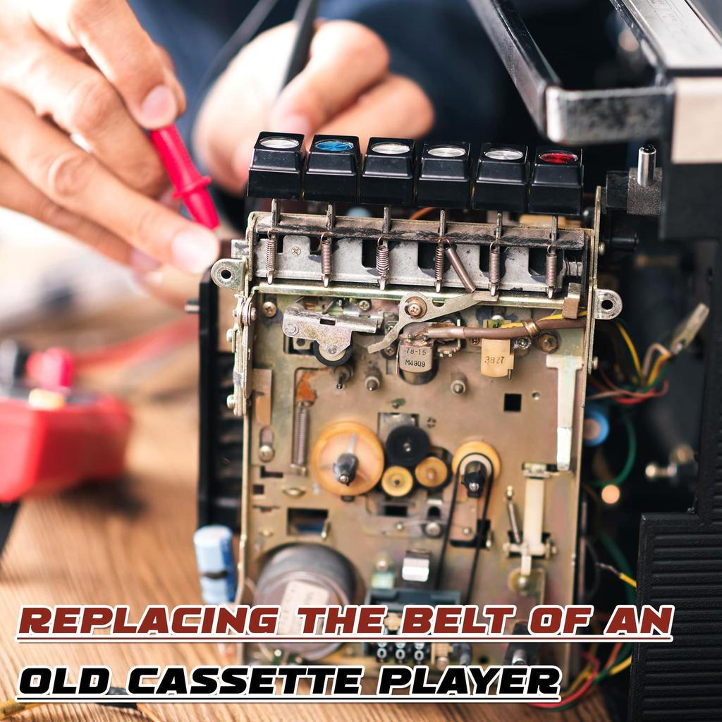 Ленточный ремень для магнитофона, ассорти из обычных квадратных резиновых ремней для рекордеров, приводов Walkman, CD, DVD