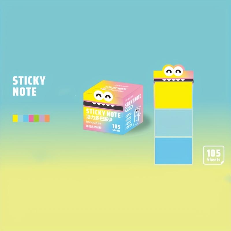 105 листов/коробка Прозрачные самоклеящиеся блокноты Kawill для заметок, офиса, школы, для самостоятельного использования.