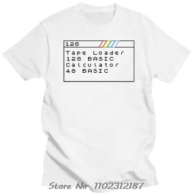 Смешная футболка с принтом ZX Spectrum 80-х Компьютер Ретро Гик Подарок на День Рождения Футболка Мужская Хлопок Индивидуальная Унисекс Топы Футболки Уличная одежда