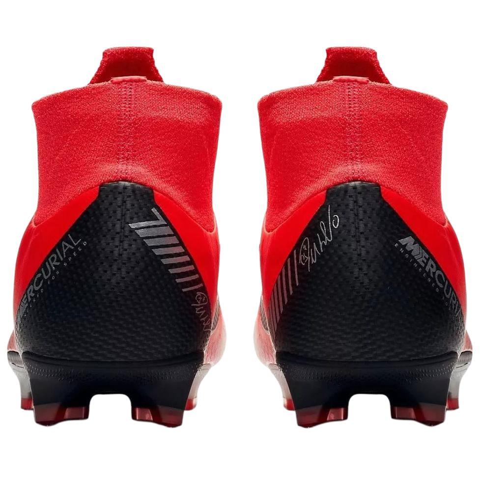 Nike Mercurial Superfly 6 Pro CR7 FG Ярко-малиновые Мужские Бутсы Красный Черный-Хром-Темно-серый AJ3550-600