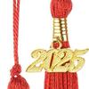 10 Pieces Graduation Tassels DIY Craft Doctoral Hat Hanging Tassels Party Favors Graduate Hat Decoration with 2025 Year Charm