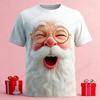 New Funny Santa Claus 3d Print T-shirt Men Women Kids Hip Hop Tops Christmas Short Sleeve Casual T Shirt