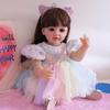 Реалистичная 55 см полностью силиконовая кукла Reborn Baby Betty So Truly Like Toddler Baby Dolls для девочек с прямой ножкой, стоящая Reborn Boneca Menina, подарок для ребенка