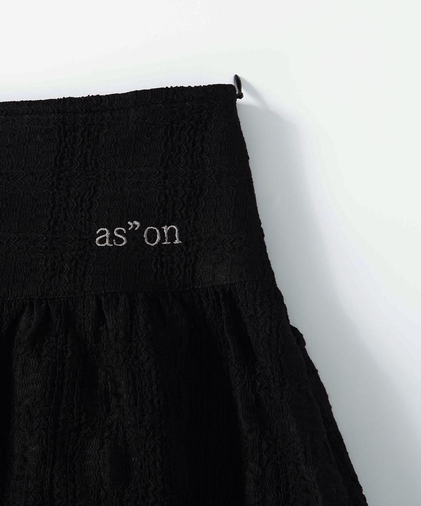Юбка в клетку Aejeuon Lacy / Черная