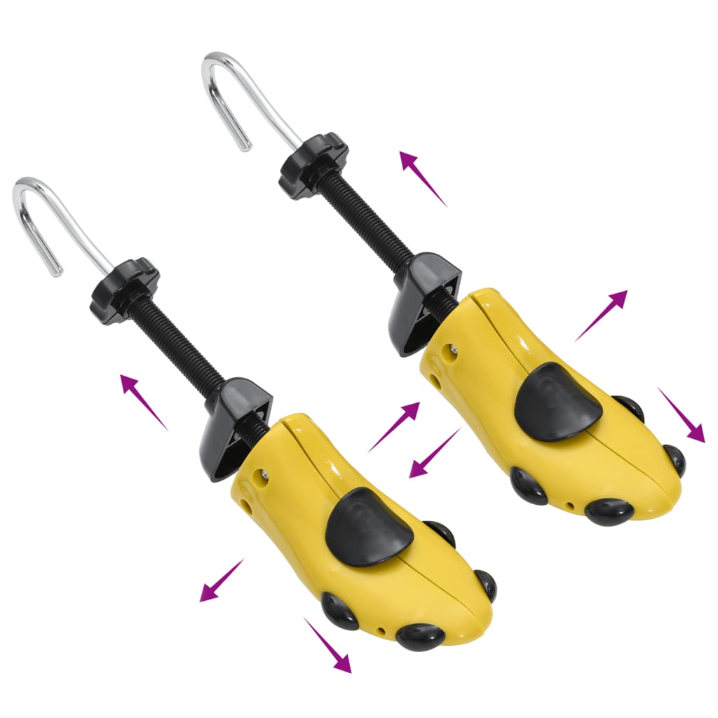 Shoe Stretcher with Shoe Horn Yellow EU Size 41 46 Plastic