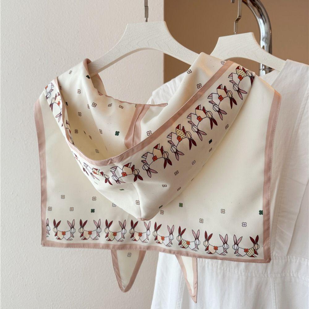 Windproof Summer Hooded Silk Shawl Sun Protection Silk Scarf Hat Sunscreen Scarf Lady