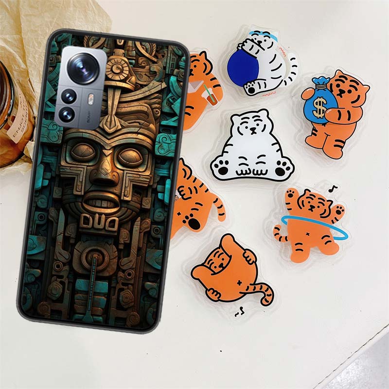 Aztec Maya Stone Phone Case For Xiaomi Poco X7 F6 F5 Pro F7 14 Ultra Mi 15 11 Lite F3 M6 M5S M4 11T 10T Pro Cover Capa