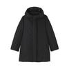 MUJI Пуховик Размер BD10UA5A Женское Водоотталкивающее Пальто средней длины, Черный, L,