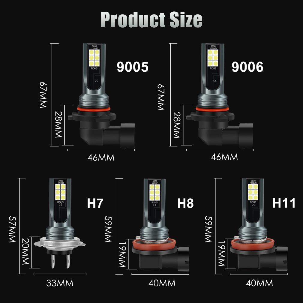 2 шт. супер яркие H7 H8 H11 автомобильные светодиодные противотуманные фары CSP для Mitsubishi Asx Lancer 10 9 Outlander 2013 Pajero Sport L200 Expo Eclipse