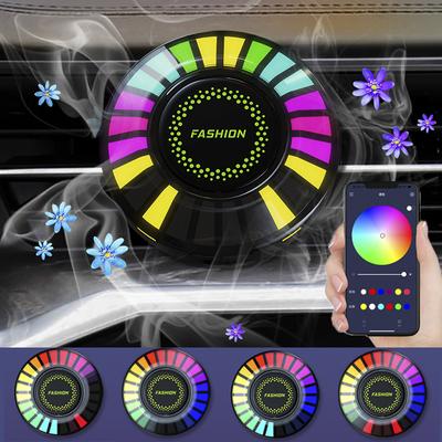 Автомобильное интеллектуальное приложение для управления RGB музыкальным ритмом, лампой, освежителем воздуха, светодиодной лентой, звуковым управлением, голосовым управлением, атмосферным освещением, зажимом для воздуховода