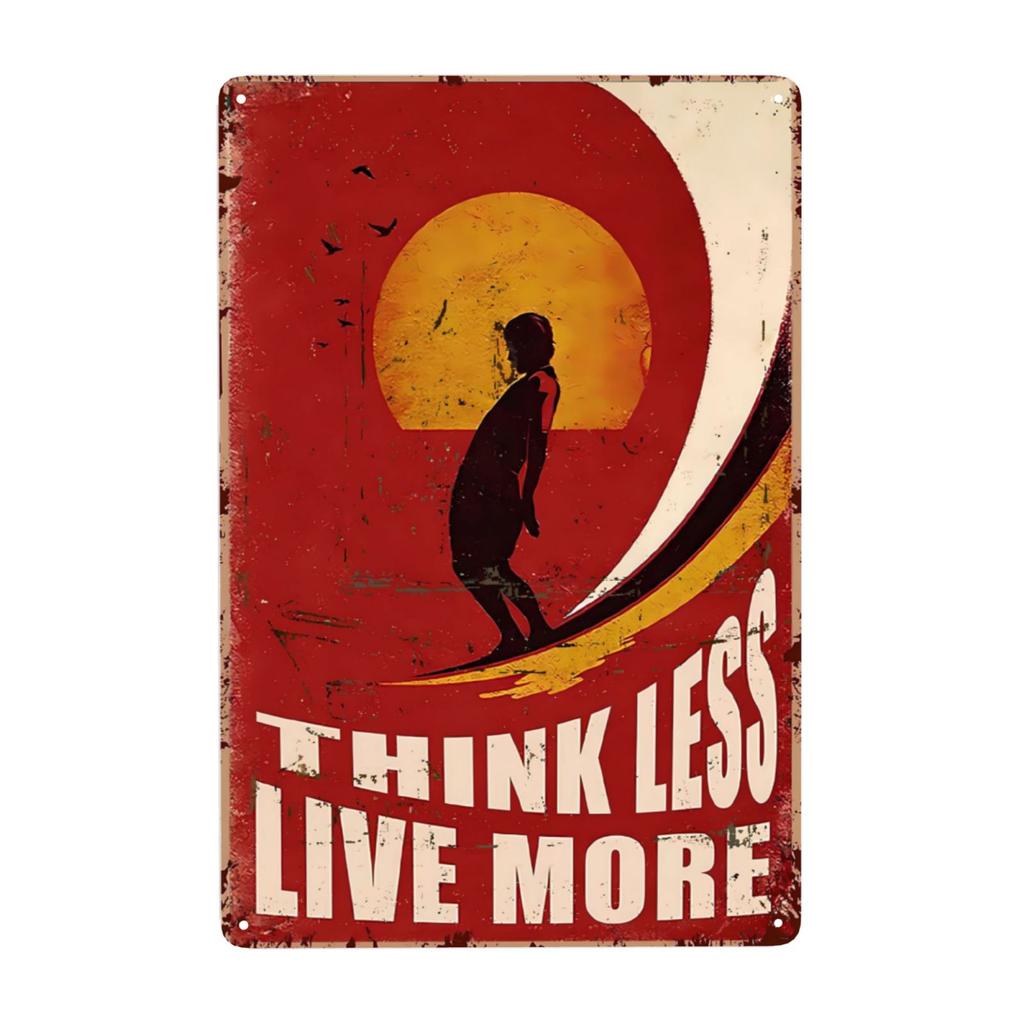 Vintage Surfing Lovers Metal Sign You Don'T Stop Surfing When You Get Old Surfing Sign Wall Decor for Bar Home 8x12 Inch