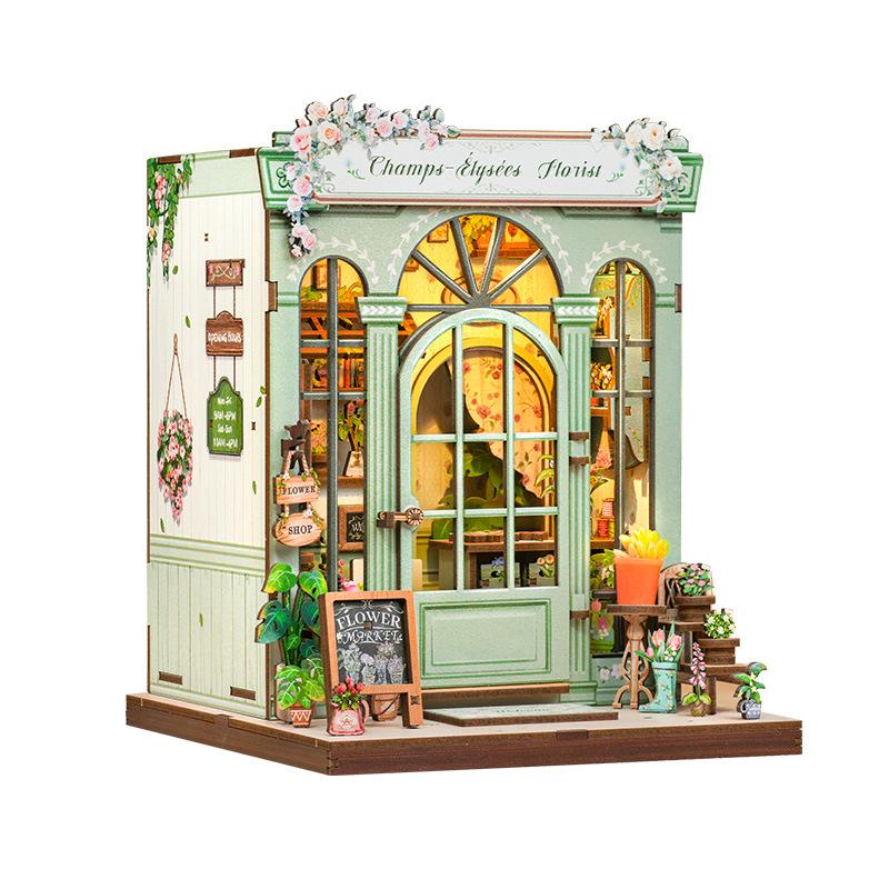 CuteBee Champs-Élysées Ручной работы Миниатюрная подставка для книг и Цветочный домик «Зеленая жизнь» Игрушка Подарок