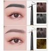 0.1g Triangle Eyebrow Pencil Waterproof Time-saving Safe Square Gold Color Tube Beauty Brow Pencil for Girl