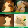 Veilleuse Dinosaure pour enfants,lampe de chevet LED portable et rechargeable pour la chambre des tout-petits