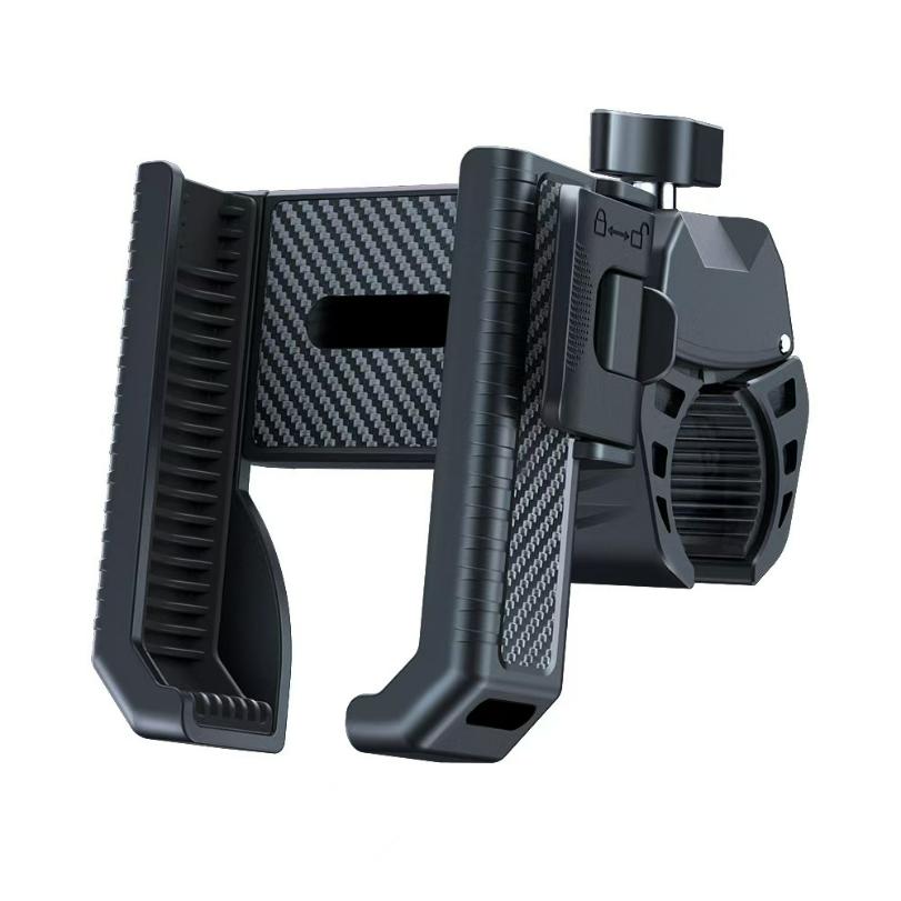 Bike Phone Holder Stand Bicycle Motorcycle Handlebar Mobile Phone Mount Clip GPS Support Shockproof Bracket for 4.5-7.0” Phones