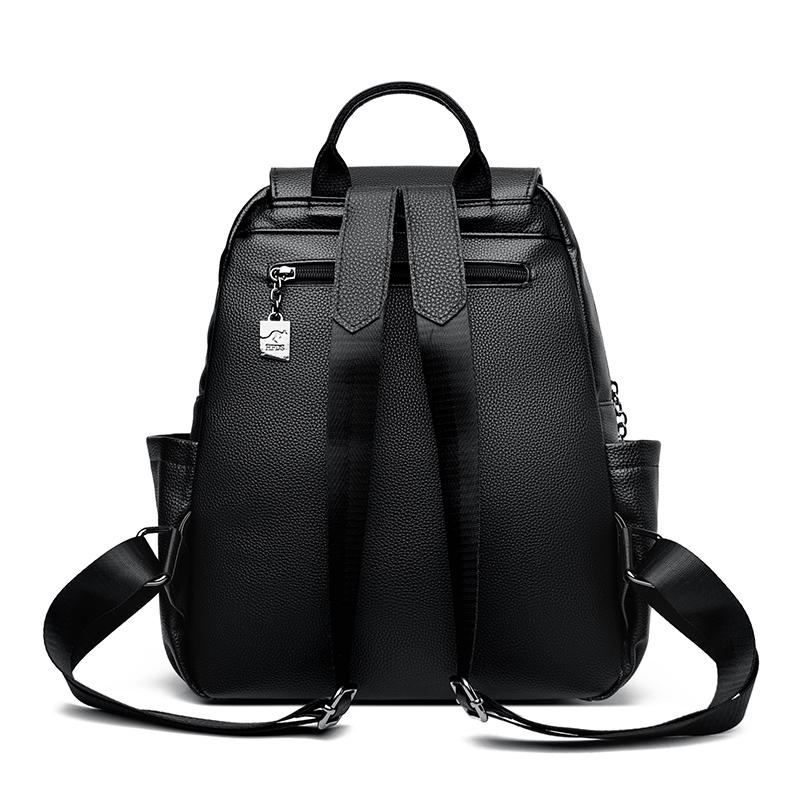 Кожаный рюкзак Женский дорожный рюкзак большой вместимости