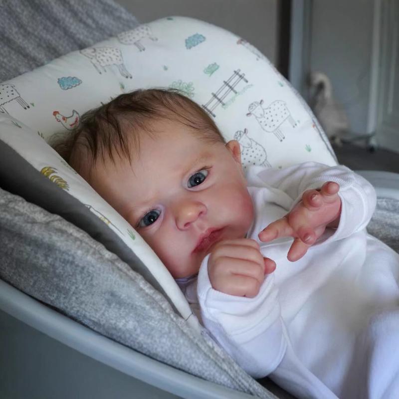 Милые куклы-реборн в натуральную величину, мальчик-косплей Кэмерон, 24 дюйма, 60 см, тканевое тело, новорожденная кукла ручной работы с 3D-покраской, куклы-реборн для детей, игрушка-подруга