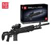 MOULD KING 14026 Техническая боевая винтовка MK14, модель пистолета, строительные блоки, военное оружие, кирпичи, набор игрушек для детей, подарки