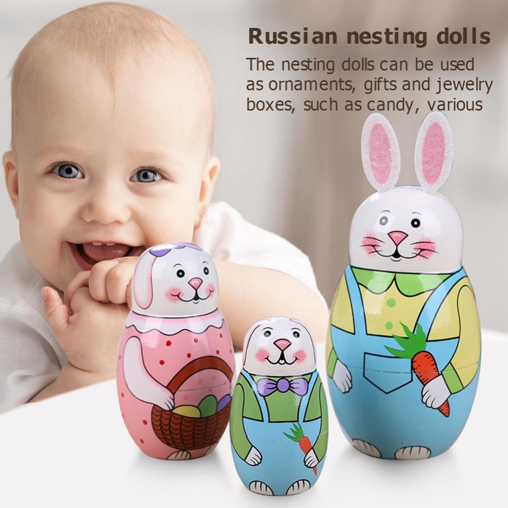 Craft Supplies Wooden Russian Nesting Doll Russian Nesting Stacking Dolls Dolls Toys Matryoshka