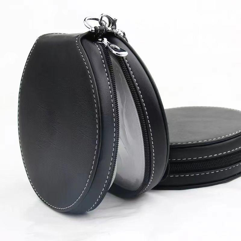 For Porsche Panamera Cayenne Taycan 911 718 Macan Carrera-GT PU Leather Car Logo CD DVD Storage Bag Disc Organizer Box Accessory