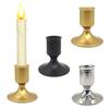 Metal Taper Candlestick Holders Gold Silver Desktop Candlestick Adornment  Home Decoration