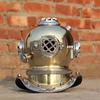 30.48 Cm Miniature Aluminum Diving Helmet Home Decor Nautical Table Top Diving Helmet Looks Premium for Christmas Gift