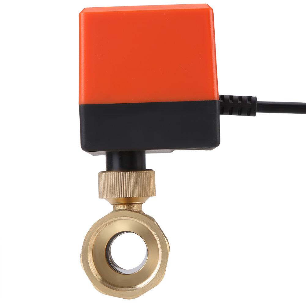 AC 220V латунный электрический моторизованный шаровой кран 2-ходовой 3-проводной 1.6Mpa резьба DN25
