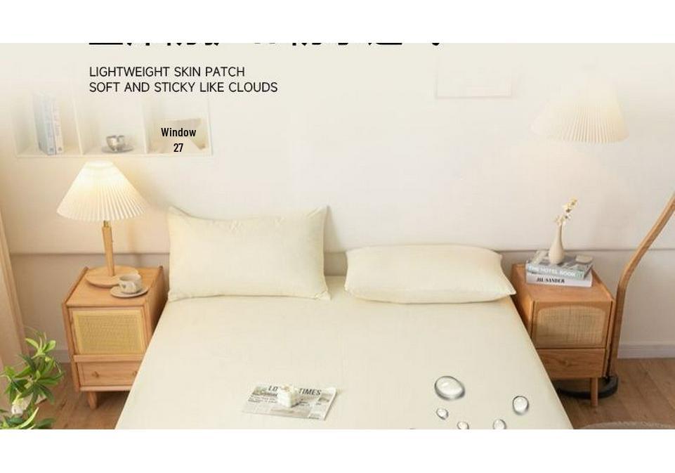 Stain-Proof Waterproof Bed Sheet & Pillowcase Set - Single Piece, Universal for All Seasons, Ideal for Students, Babies & Pets