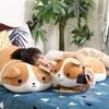 Плюшевая подушка в виде корги 40 см, наполнитель из ПП-хлопка, милая лежащая кукла-щенок, плюшевые игрушки, компаньон, подушка для сна, плюшевый щенок