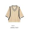Araltay New Arrival Fashion Style Women's Clothing Fashion All-Matching Minimalist Internet Celebrity Ins Cut Out Knitted Sweater Top