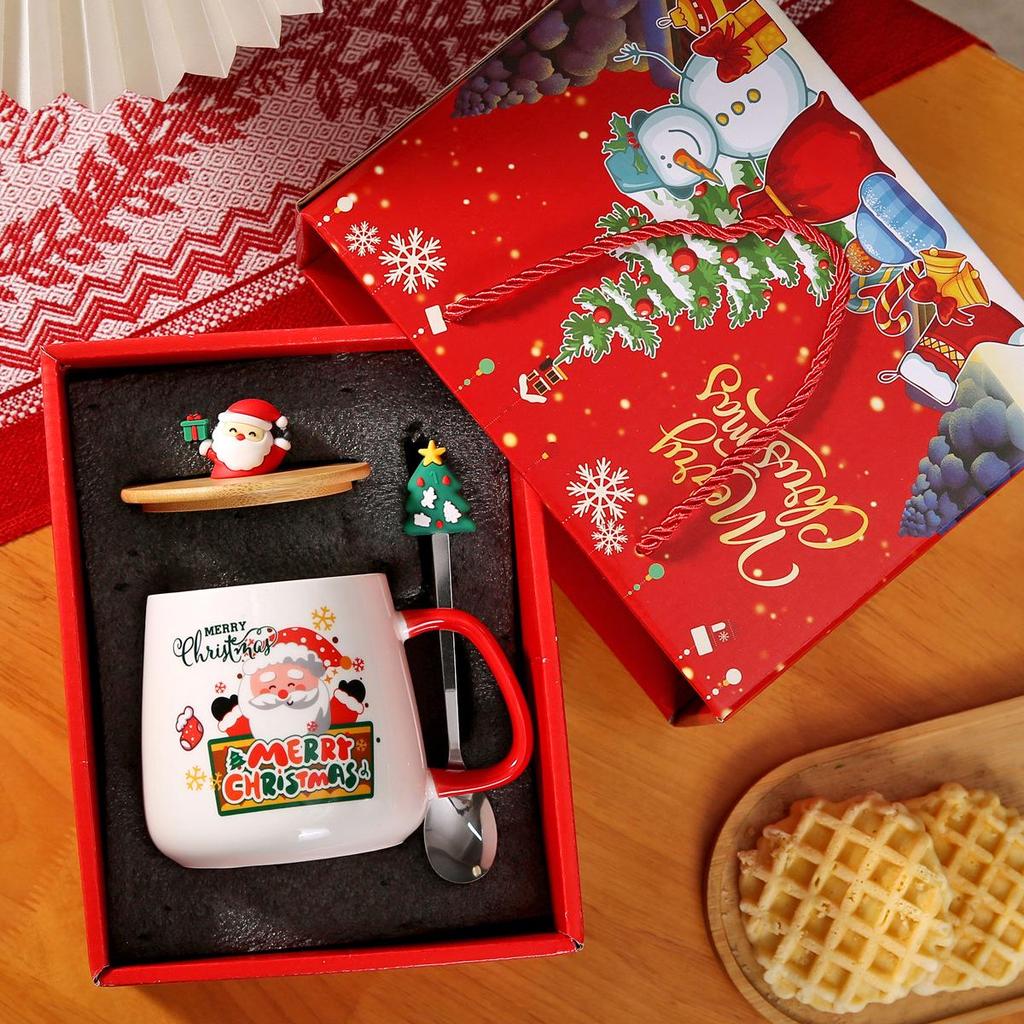 Керамическая кружка Деда Мороза - Милая, Креативная, Рождественская кружка с постоянной температурой