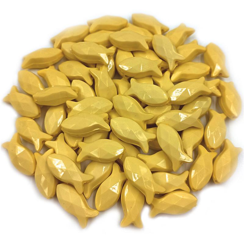 Креативные яркие цвета, популярные аксессуары, однотонные блестящие свободные бусины, 20 шт., 8*18 мм, серия для браслета «сделай сам», ожерелья, новая акриловая форма рыбы