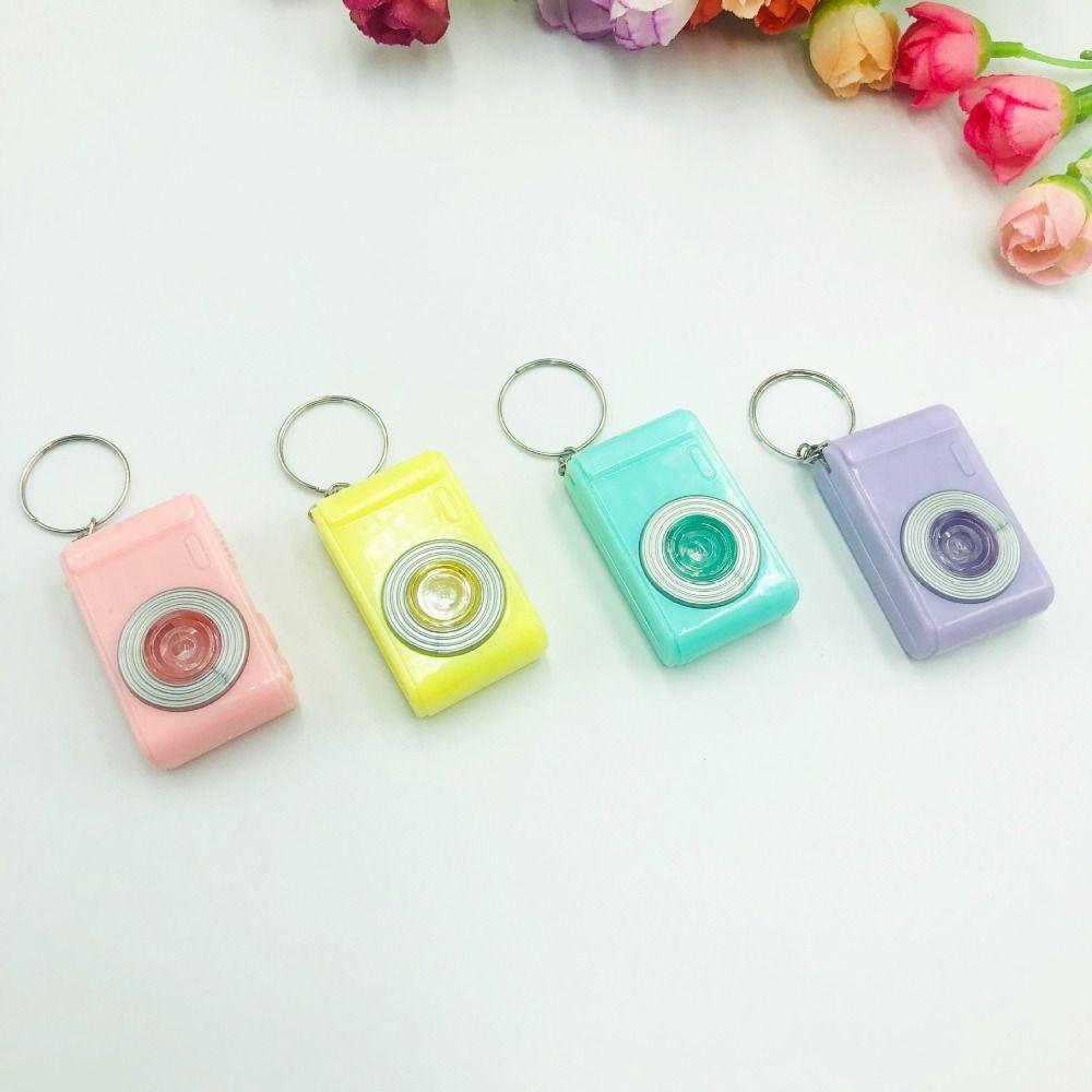 LED Camera Car Key Ring Plastic Mini Camera Toy LED Keychains  Children Toys