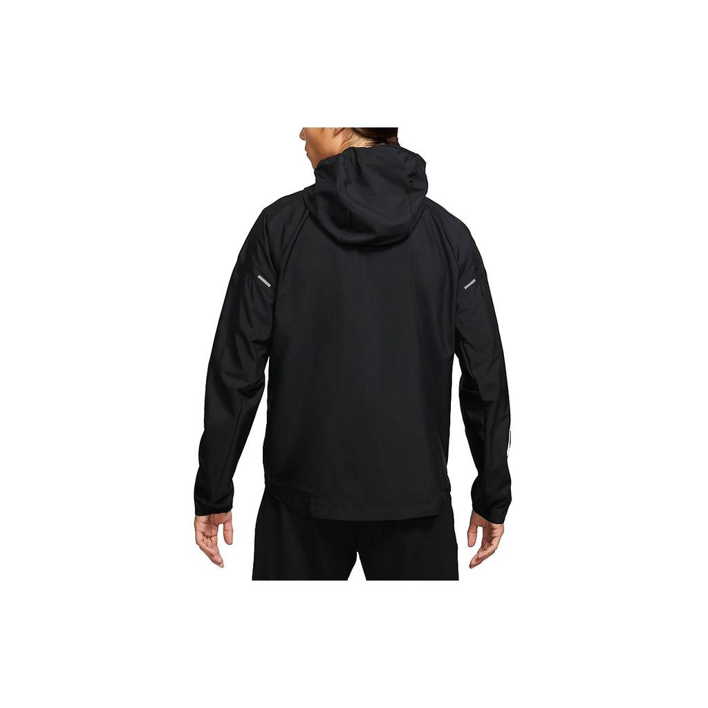 Nike Essential Wild Run Повседневная беговая куртка с капюшоном Мужская верхняя одежда Черный DA0191-010