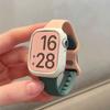 Чехол + Силиконовый ремешок для Apple Watch Band 44мм 45мм 8 7 40мм 42 38 49мм Спортивный ремешок для IWatch Серии 9 8 7 6 SE 5 4 3 2 1