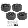 4Pcs RC Rubber Wheels Tire Slicks 65mm Dia Fit for WPL D12 1 10 Remote Control Truck