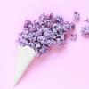 50 Pcs Hollow Print Cone Wedding Confetti Cones White Paper Tapers for Party Petal Small Bouquet White Paper Cones for Candy Buffet