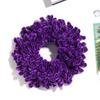 Pure Color Ponytail Holder Muslim Headwear Scrunchie Ornament Velvet Hair Rope
