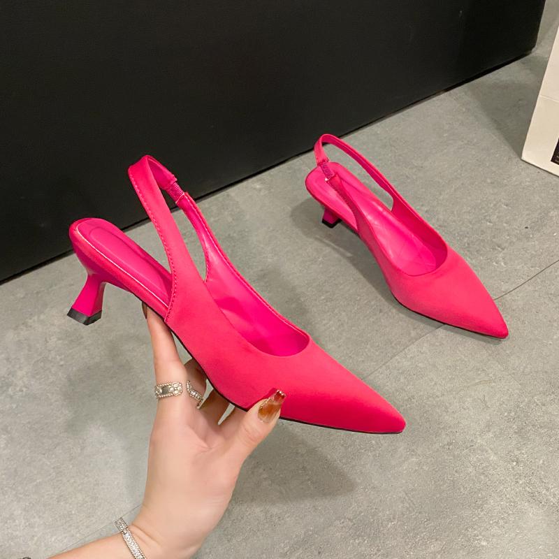 Новые женские туфли-лодочки с острым носком, босоножки, платье для вечеринки, летние шлепанцы, новые шлепанцы для ходьбы, туфли-лодочки, слайды, zapatos mujer