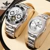 OUPINKE Official Genuine Couple Watches Luxury Top Brand Original Automatic Mechancial Watch for Men And Women Lover's Watches