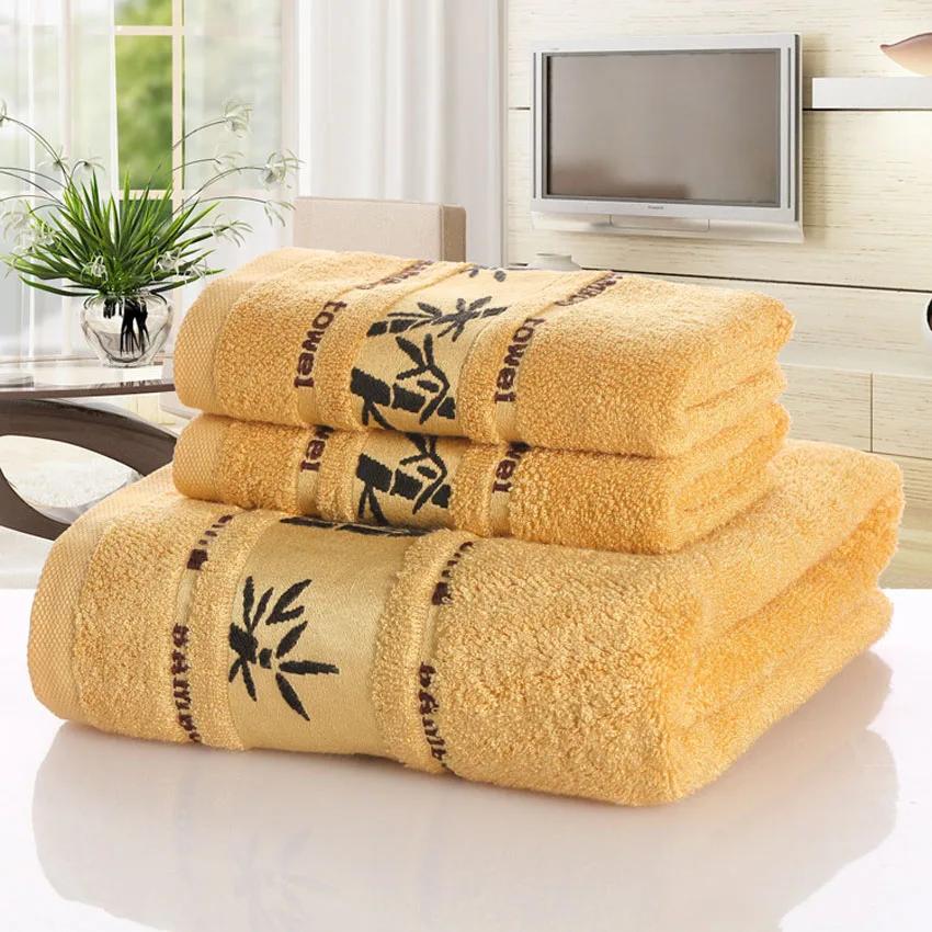 1/2pcs Set Bamboo Fiber Towels Set Home Bath Towels for Adults Face Towel  Thick Absorbent Luxury Bathroom Towels Toalha De Praia