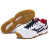 Mizuno Cyclone Speed Амортизирующие Нескользящие Прочные Дышащие Низкие Тренировочные Кроссовки Унисекс Белые Красные V1GA178014