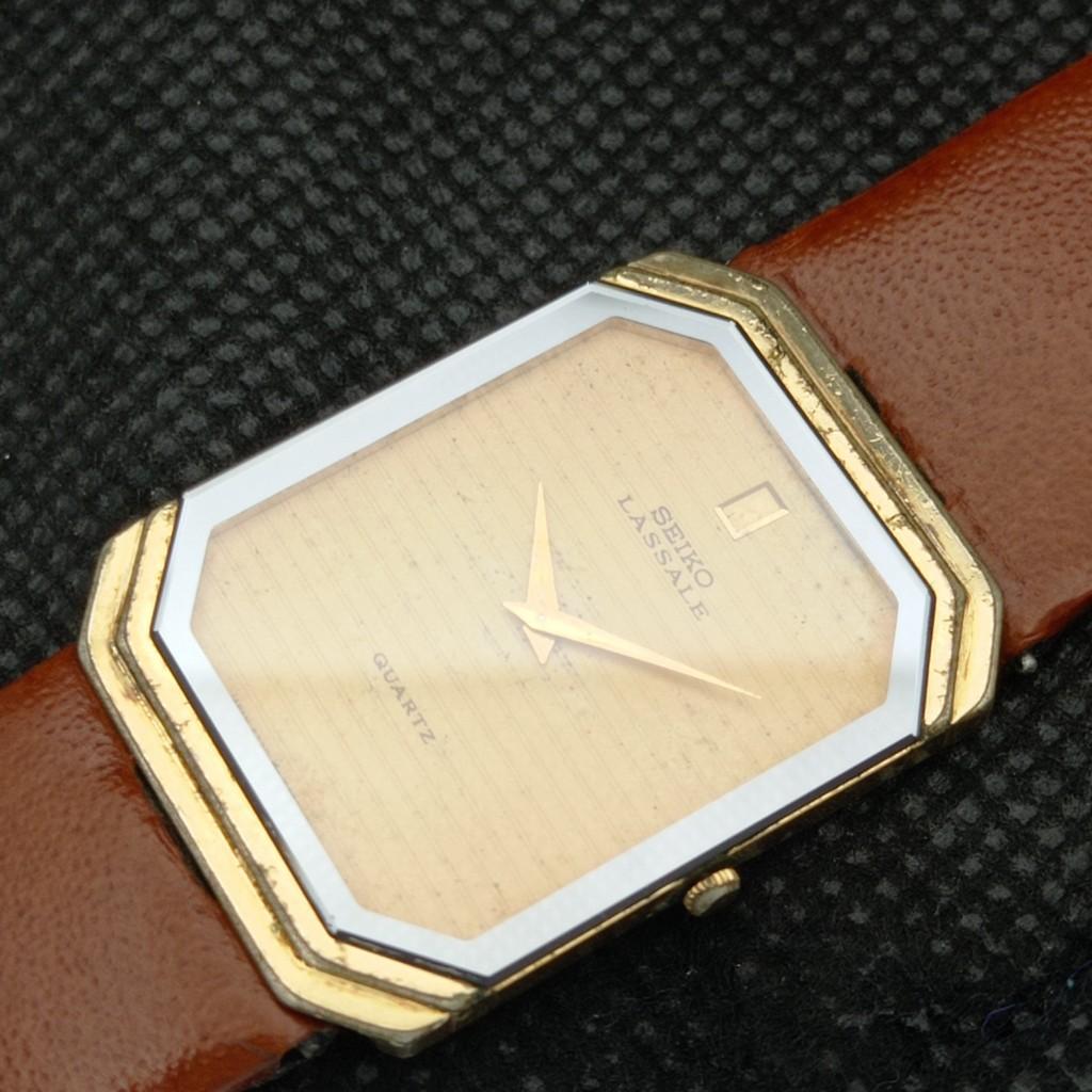 Б/У ВИНТАЖНЫЕ КВАРЦЕВЫЕ МУЖСКИЕ ЧАСЫ SEIKO LASSALE ЯПОНИЯ 584a-a307439-9