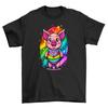 Pride_7 Piggy Pride Parade Funny T-shirt, 100% Cotton, Unisex Printed Design, Oi